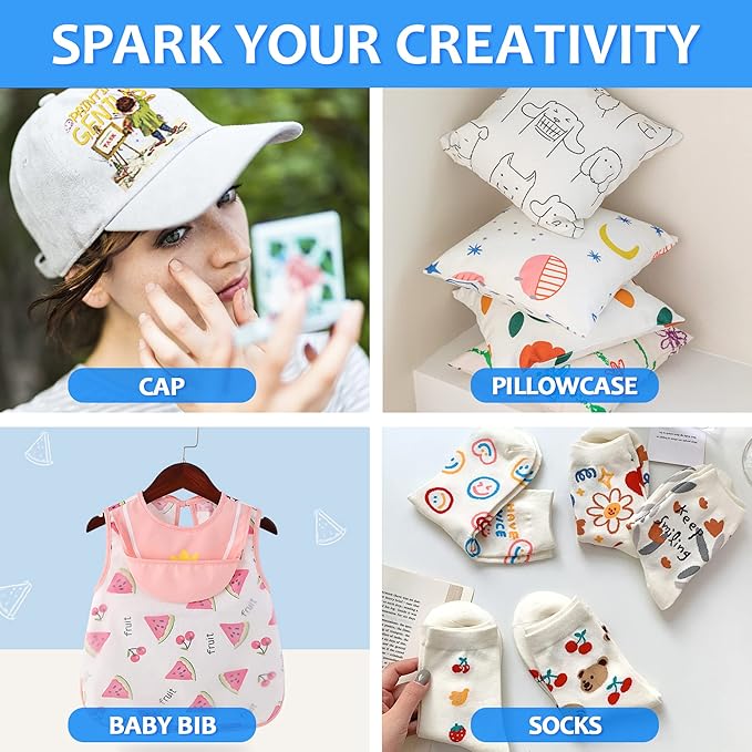 Shuttle Art Fabric Markers Pens, 30 Colors Dual Tip Fabric Marker Permanent No Bleed Markers for T-Shirts Sneakers, Non-Toxic & Child Safe Permanent Fabric Pens for Kids Adult Painting Writing