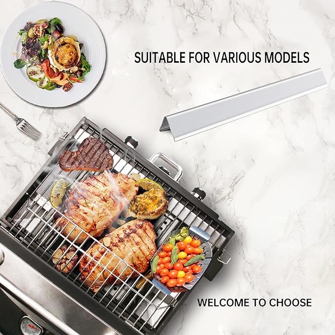 15” 9MM Grill Grates Replacement for 7535 7522 Weber Spirit Grill Spirit E-210, S-210, E-200, S-200, Weber Genesis Silver A, Spirit 500, Spirit 200 Series, BBQ Grill Parts Flavorizer Bars Grid