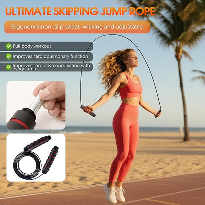 Agility Ladder Speed Training Equipment Set-20ft Agility Ladder,12 Soccer Cones,4 Hurdles,Jump Rope,Running Resistance,Soccer Football Training Equipment with Carrying Bag for Kids Adults