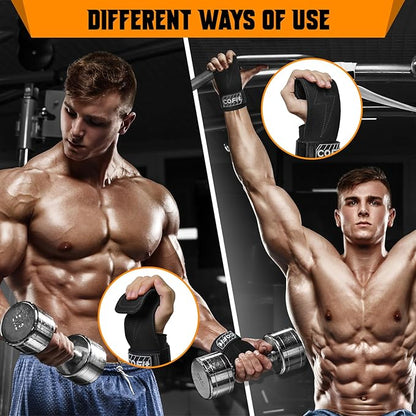 COFIT Wrist Straps for Weightlifting, Workout Wrist Wraps with Dual-Layer Oxford Leather, Enhanced Grip for Optimal Hand and Wrist Protection, Gym Lifting Straps for Deadlift and Powerlifting