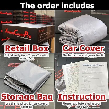 Custom FIT Car Cover fits 2020 2021 2022 2023 2024 2025 Chevy Corvette C8 XTREMECOVERPRO Diamond Series Grey