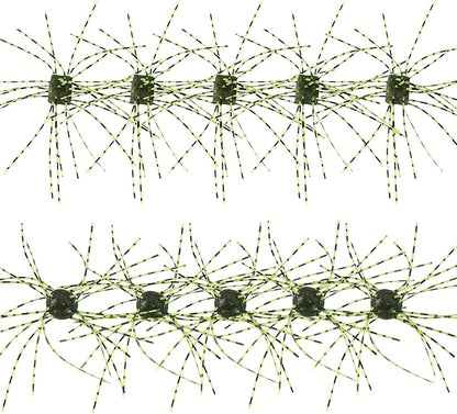 Eupheng Silicone Soft Dice Fishing Lures with Multiple Tentacles, Handmade Slow Sink Bass Fishing Soft Plastic Baits for Drop Shot, Finesse, Wacky Rig