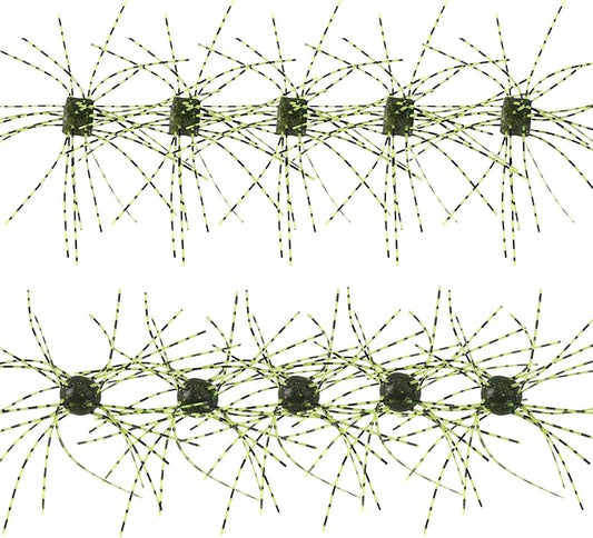 Eupheng Silicone Soft Dice Fishing Lures with Multiple Tentacles, Handmade Slow Sink Bass Fishing Soft Plastic Baits for Drop Shot, Finesse, Wacky Rig