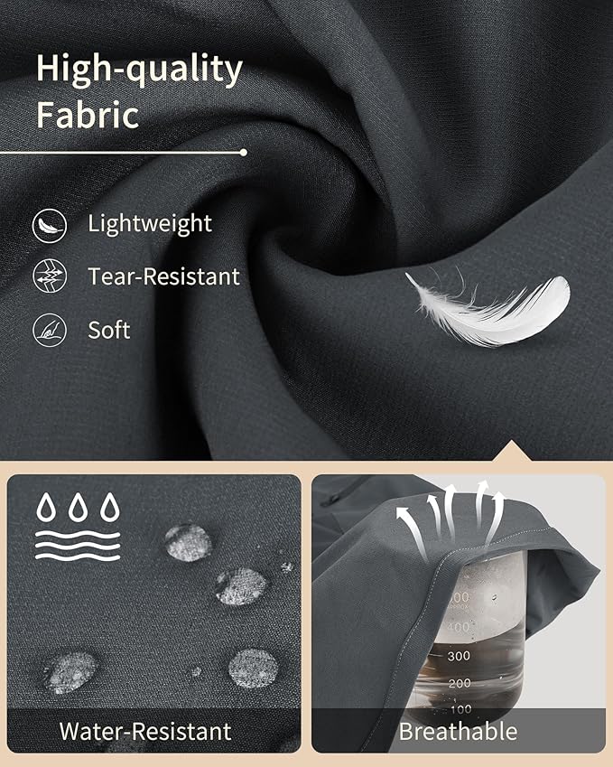 Mens Hiking Pants Convertible Quick Dry Zip Off Tactical Cargo Pants Water Resistant Lightweight Outdoor Pants with 6 Pockets