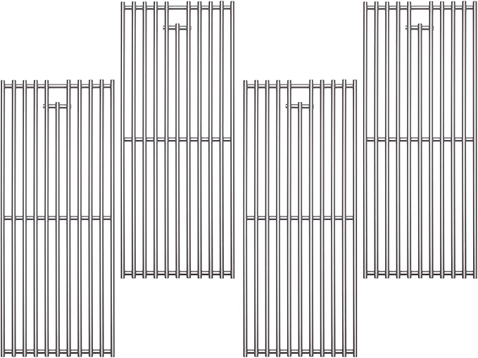 4 Pack Heavy Duty 5/16" Rod BBQ Grill Grates Replacement Parts for Blaze Grill 3, 4, 5 Burner Blaze Grill Models,Fits For RCS Summerset Sizzler（High Process Electrolysis and Shot Blasting）