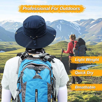 Women Fishing Sun Hat Men Summer UV Protection Bucket Hats Mesh Ventilated Outdoor Hiking Gardening Beach Lawn Hat