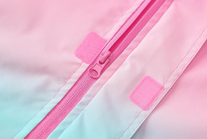 MGEOY Boys Girls Rain Jackets Lightweight Waterproof Hooded Raincoats Windbreakers for Kids 4-14Y