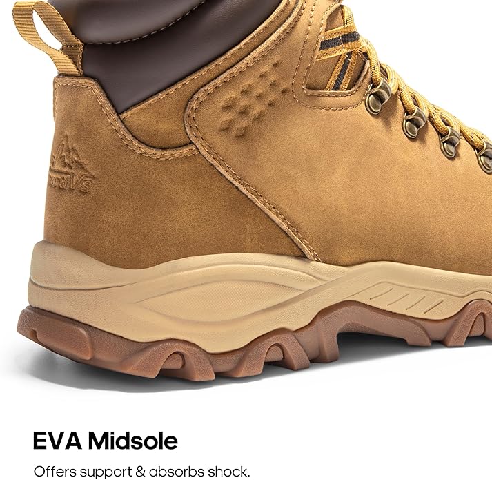 NORTIV 8 Mens Hiking Winter Snow Insulated Waterproof Outdoor Boots