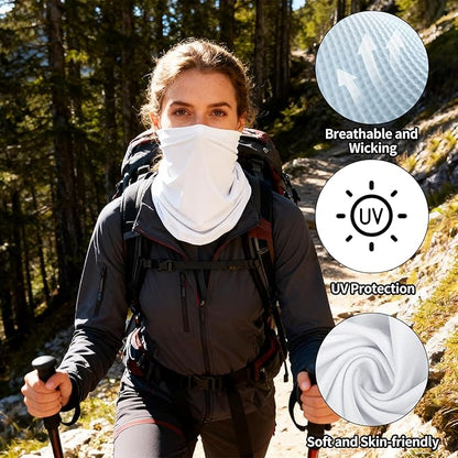 Pukavt 2 Pack 3 Hole Winter Knitted Mask, Full Face Cover Ski Mask Warm Balaclava for Skiing, Motorcycle, Snowboard