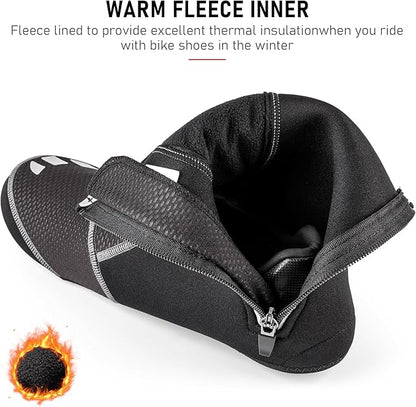 GEWAGE Cycling Shoe Covers -Warm Bike Shoe Covers - Windproof Mountain Road Cycling Overshoes - Cycling Shoe Cover for Men Women