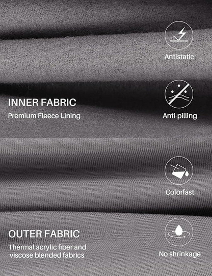 Thermal Underwear for Men: Micro-Fleece Lined Base Layer