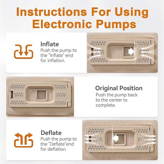 Sleeping Pad for Camping,3.14" Thick Memory Foam Self Inflating Mattress with Pillow and Built-in Electric Pump,4-Season Adult for Travel/Tent/Car