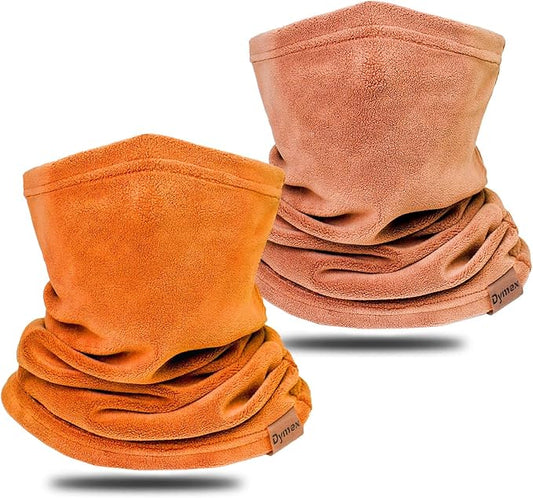 Neck Warmer Winter Neck Gaiter Face Mask Balaclavas for Women Men, Soft Fleece Face Cover Mask for Skiing Motorcycle-2 Pack