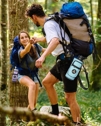 Sports rabbit Universal Water Bottle Holder – Durable Oxford & Neoprene Hybrid Design Compatible with Stanley 30/40oz Handled & 64/87oz Straight Tumblers, Adjustable Strap for Gym, Travel, Outdoors