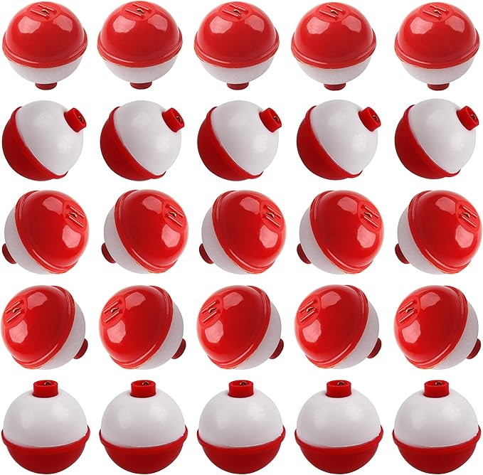 Snap on Float Bobbers Hard ABS Push Button Fishing Round Buoy Float Bobber