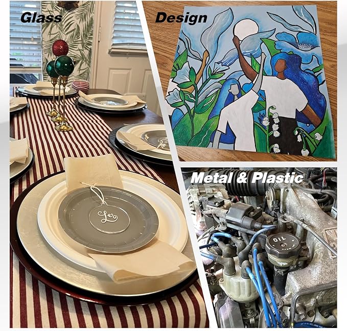 Brown Marker Paint Pens - Permanent Marker Pens Brown Acrylic Paint Water-Based 0.7mm Fine Tip Waterproof Quick-Drying (3 in 1Pack)