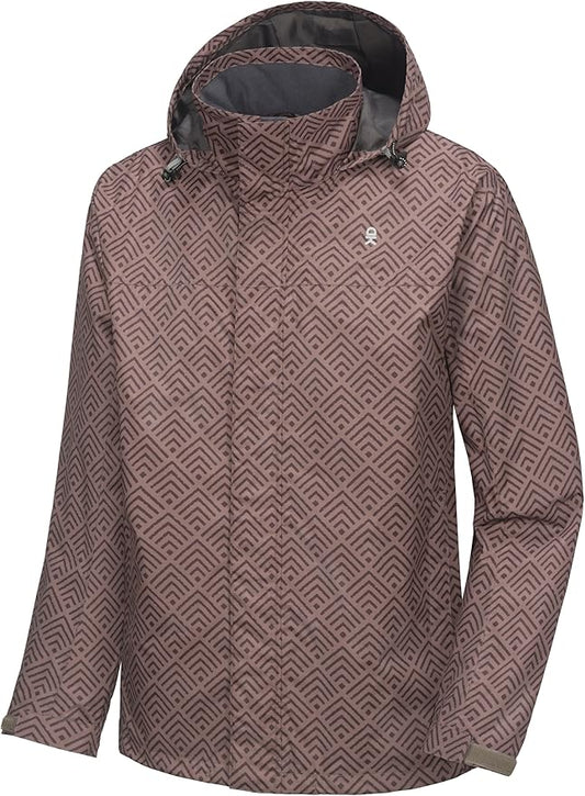 Little Donkey Andy Men's Waterproof Rain Jacket Outdoor Lightweight Rain Shell Coat for Hiking,Golf,Travel