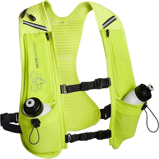 Water Buffalo Hydration Running Vest - Quiver Hydration Vest - Running Hydration Vest with Dual Water Bottles - Lightweight Water Backpack for Running,