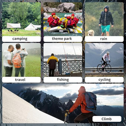 Rain Suit For Men & Women Waterproof Heavy Duty Rain Gear Reflective Jacket for Fishing Outdoor Work Raincoats