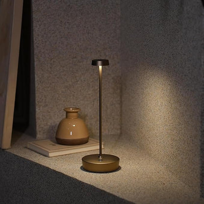 2Pack Cordless LED Table Lamp，Rechargeable Battery Operated Table Light, 3 Color Stepless Dimmable Table Lamp, Portable Table Light for Outdoor/Restaurants/Patio