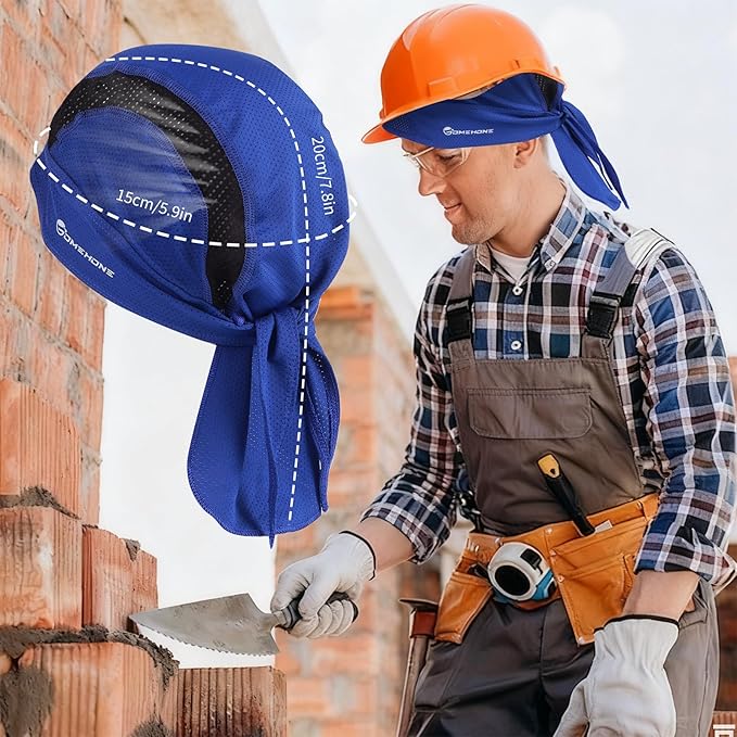 Men's Breathable Cycling Bandanas Outdoor Sweat-Wicking Cycling Caps Motorcycle Helmet Liners