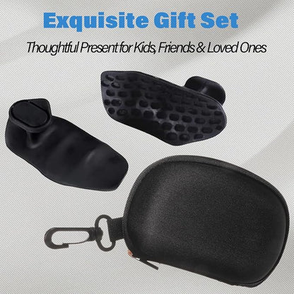 2nd Gen Enlarged Anti-Slip Workout Grips - Ergonomic Rubber Hand Protector Gloves, Workout Grips for Weight Lifting, Rubber Fingerless Gym Gloves for Pull-Ups, Gym Training and Exercise