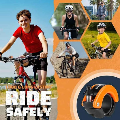 Bike Bell Hidden Conch Bicycle MTB Bells Max 100db Clear Long Sound for 22.2mm/0.78in Handlebars Ebike Horn for Adults or Kids Bike