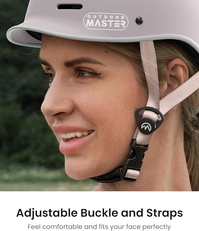 OutdoorMaster Bike Helmet for Adults,Adjustable Cycling Helmet for Men & Women - Safety Certified for Bicycle Skateboard Road Bike Skating Roller Commuting Helmet