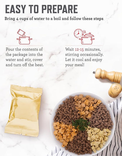 ReadyWise Emergency Food Supply - 88 Servings Meat & Rice Bucket, Freeze Dried Protein Meals, Camping Essentials, Bulk Rice & Survival Food, Disaster Prepping Supplies, up to 25 Year Shelf Life