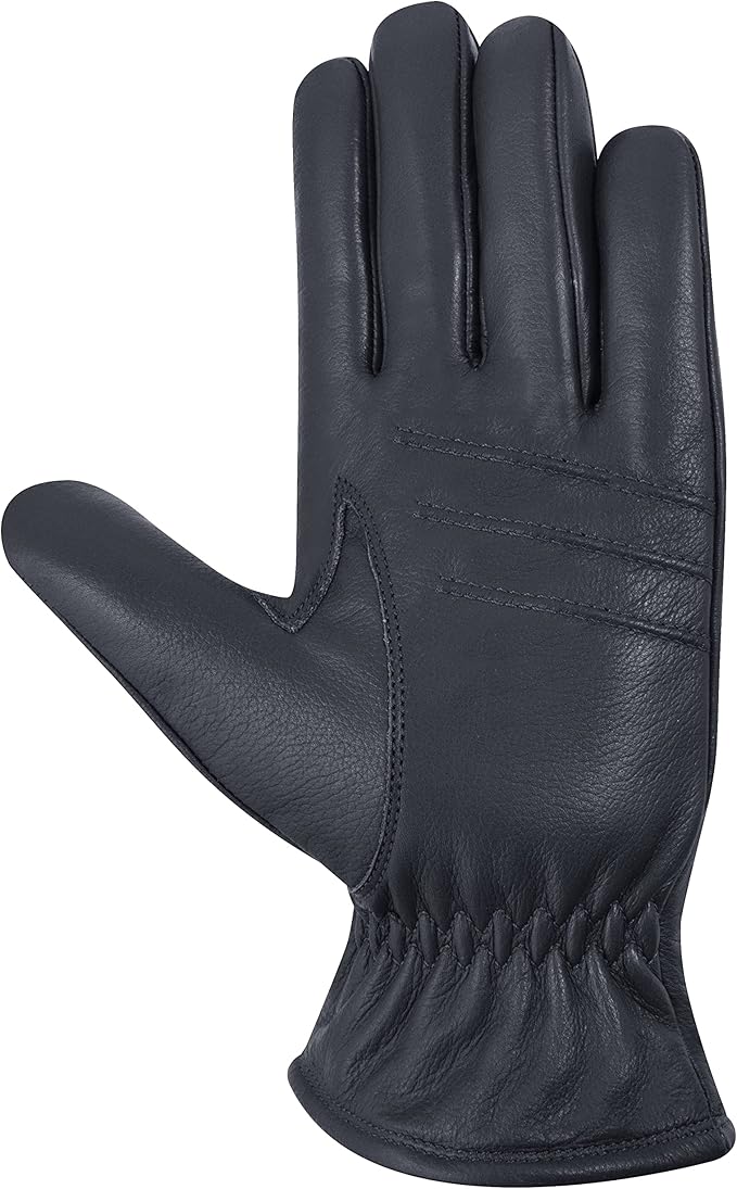 Riparo Winter Gloves for Men, Leather Winter Gloves for Cold Weather, Snow Gloves for Motorcycle Driving Hiking Outdoor