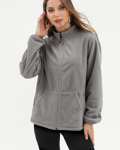 Argstar Women's Fleece Jacket with 6 Pockets (XS-2XL)