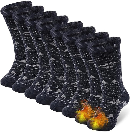Sunew Warm Thermal Socks 4 Pack, Mens Womens Winter Heated Outdoor Skiing Thermal Socks