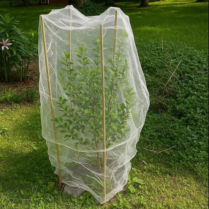 Fruit Tree Protection Bags 4.5x6 FT in 4 Pack | Multiple Size Garden Netting for Fruit & Vegetable Protection | White Plant Net Cover for Blueberry & Tomato | Bird & Insect Mesh Fabric Protector