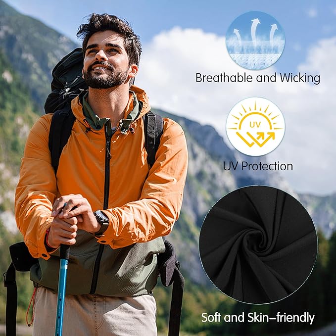 Pukavt 2 Pack 3 Hole Winter Knitted Mask, Full Face Cover Ski Mask Warm Balaclava for Skiing, Motorcycle, Snowboard