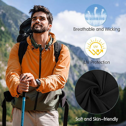 Pukavt 2 Pack 3 Hole Winter Knitted Mask, Full Face Cover Ski Mask Warm Balaclava for Skiing, Motorcycle, Snowboard