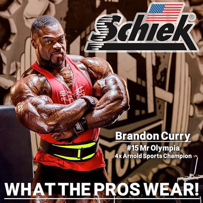 Schiek Sports Model 2004 Nylon 4 3/4" Weight Lifting Belt - Black