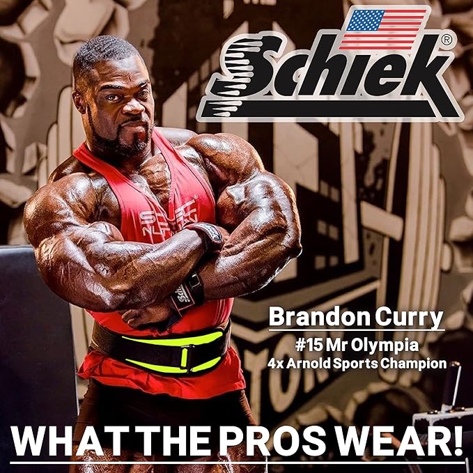 Schiek Sports Model 2004 Nylon 4 3/4" Weight Lifting Belt - Black