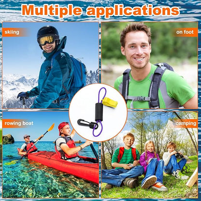Whistle with Lanyard for Safety Boat Whistle Coast Guard Approved Float Boat Marine Camping Hiking Hunting Fishing Survival Rescue Signaling ski Accessories