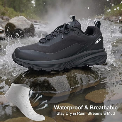 Waterproof Hiking Shoes for Men Lightweight & Breathable Walking Sneaker for All-Terrain Outdoor