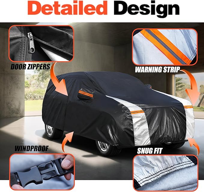 Mazda CX5 Car Cover 100% Waterproof All Weather, Gift with Towel, 10 Layers Car Cover Custom Fit 2012-2026 CX-5/CX-50, Outdoor Full Exterior Cover Rain Sun UV Protection with Door Zipper.