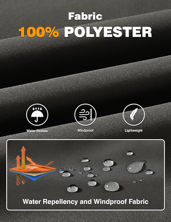 TBMPOY Men's Lightweight Bomber Jackets Light Windbreaker Casual Stylish Fall Golf Zip Up Dress Business Varsity