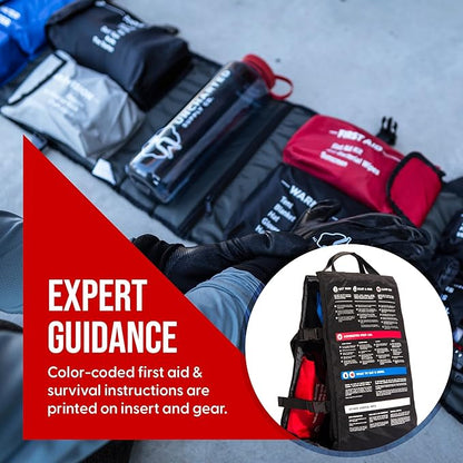 Uncharted Supply Co. Seventy2 Survival System – 72-Hour Emergency Go Bag with Gear for Home, Car, Evacuations, Power Outages & Natural Disasters