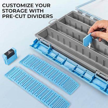 Calamus DryVault Waterproof Tackle Box, Sturdy 3700 Tackle Trays, Fishing Tackle Box Organizer With Removable Dividers, Lure Box and Terminal Tackle Storage