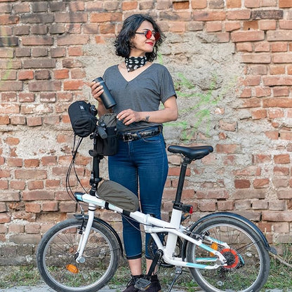 Onedrop Bike Frame Bag - Water Resistant Top Tube Bike Bag with Durable Cordura Fabric, Front Bicycle Storage & Bikepacking Pouch, Cycling Accessories for Biking Travel (Coyote)