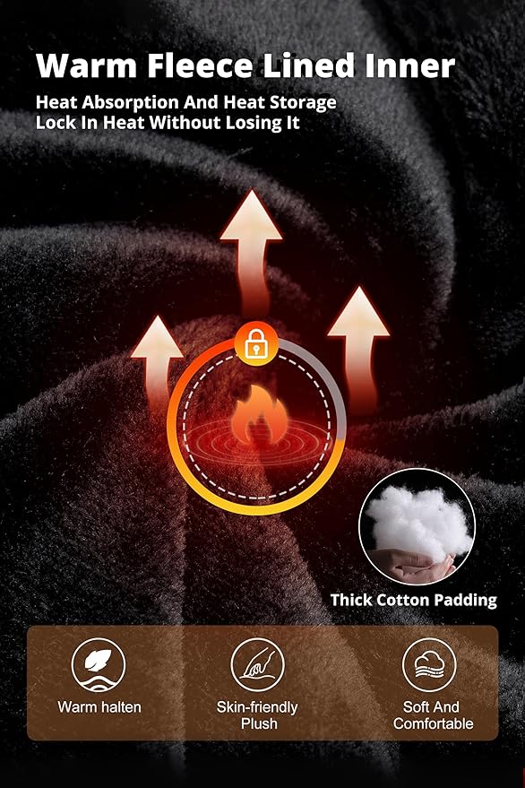 CAMELSPORTS Mens Winter Jacket Waterproof Warm Snow Ski Jackets Faux Fur Fleece Rain Coats with Removable Hood