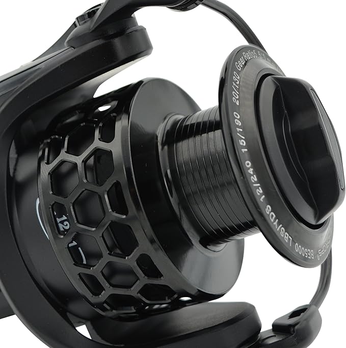 Spinning Fishing Reels 12+1BB Ultra Lightweight Carved Aluminum Spool Reels Affordable Smooth Spinning Reels