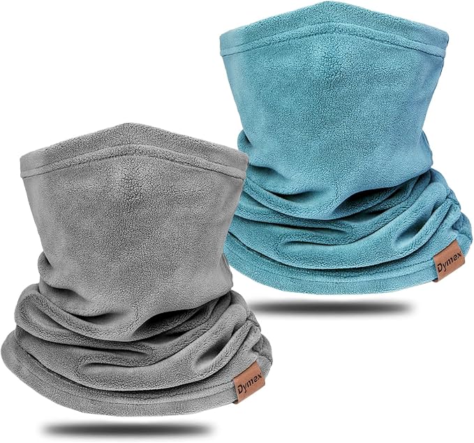 Neck Warmer Winter Neck Gaiter Face Mask Balaclavas for Women Men, Soft Fleece Face Cover Mask for Skiing Motorcycle-2 Pack