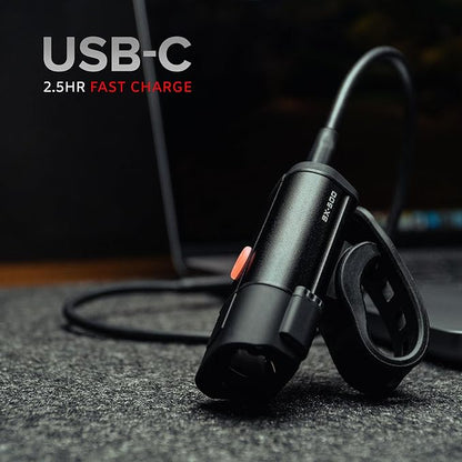 Bike Lights Front & Back – Bicycle Headlight & Taillight Set – Powerful 540 Lumens LED – USB-C Rechargeable – New 2025 Bike Safety Equipment for Night Riding (Optional - Premium Bike Bell)