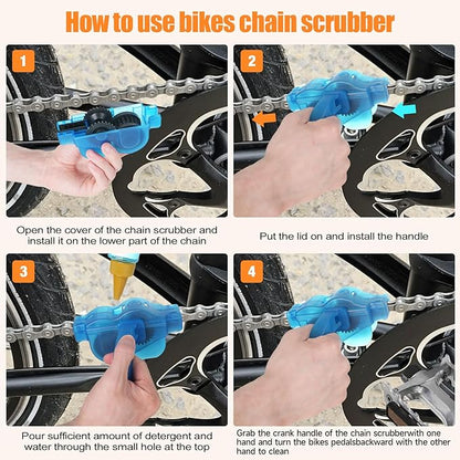 Bicycle Cleaning Kit including chain Cleaing Agent,chain brush,maintenance tool,lube,degreaser