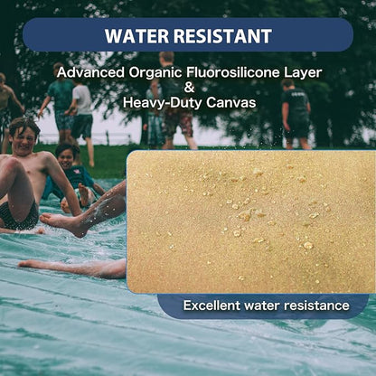 10’x16’ Canvas Tarps Heavy Duty Waterproof Tarpaulins with Aluminum Grommets,UV Resistant, 22Mil Multipurpose Drop Cloth, 14oz Cover Sheet for Outdoor and Indoor Use with Ropes Yellow